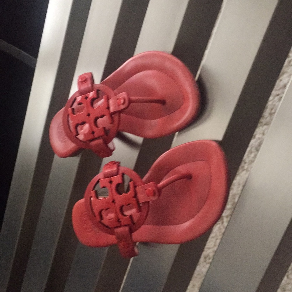 Tory Burch Sandals Size 7, Poppy Color